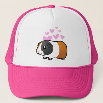 Guinea Pig Love (smooth Hair) Trucker Hat by CartoonizeMyPet at Zazzle