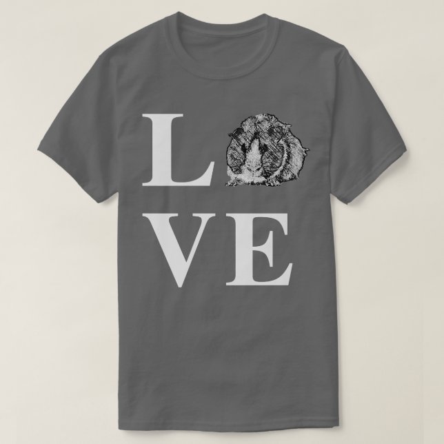 Guinea Pig Love T  T-Shirt (Design Front)