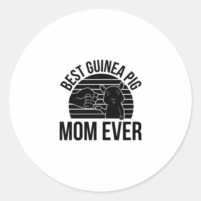 Guinea Pig Lover Classic Round Sticker (Front)