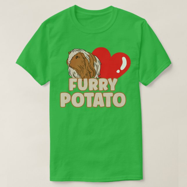 Guinea Pig Lover Furry Potato T-Shirt (Design Front)