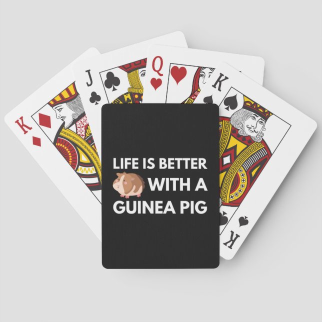 Guinea Pig Lover Poker Cards (Back)