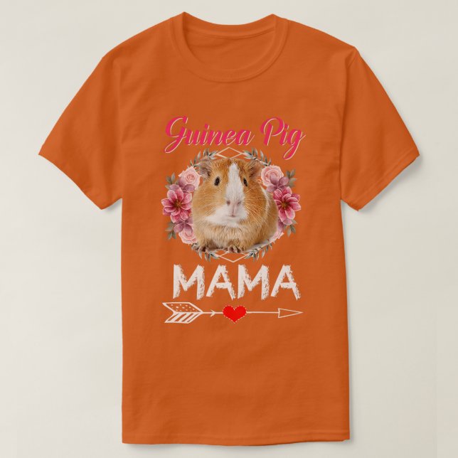 Guinea Pig Mama Costume Clothing Cute Guinea Pig L T-Shirt (Design Front)