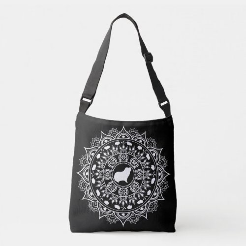 Guinea Pig Mandala Art Crossbody Bag