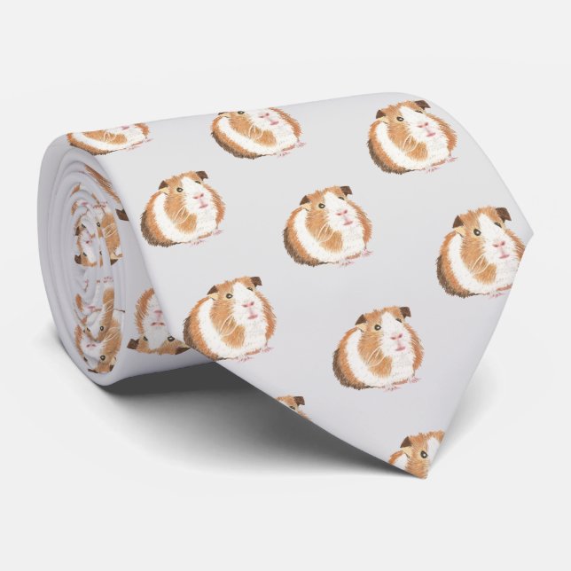 Guinea pig mens tie (Rolled)