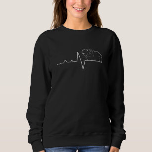 Guinea Pig Merchandise Guinea Pig Heartbeat Sweatshirt