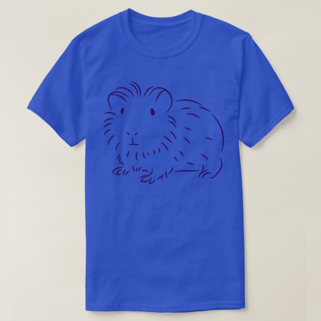 Guinea Pig Minimal Drawing Premium T-Shirt (Design Front)