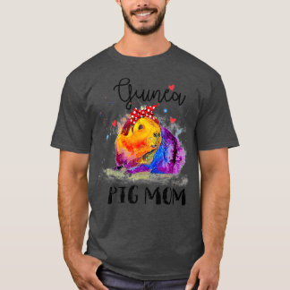 Guinea Pig Mom Cute Funny Pet Owne  Guinea Pigs T-Shirt