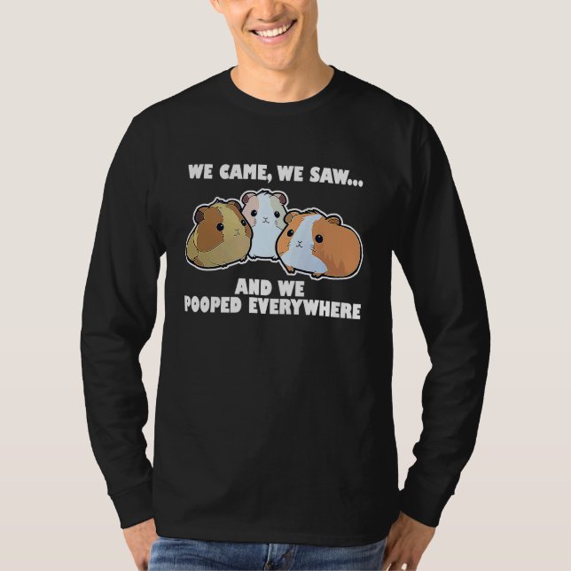 Guinea Pig Mom Dad Funny Piggy Lover Chew Cage 6 T-Shirt (Front)