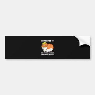 Guinea Pig Mom Dad Piggies Costume Owner Cute Bumper Sticker