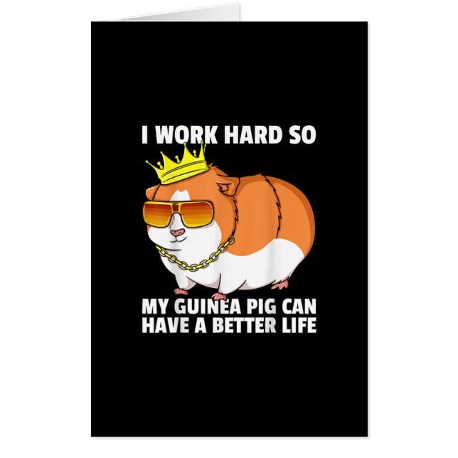 Guinea Pig Mom Dad Piggies Costume Owner Cute Card (Front)