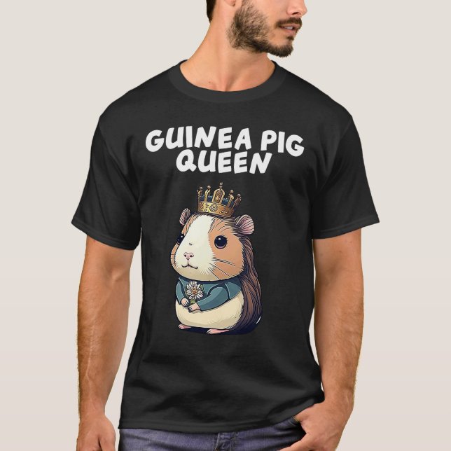 Guinea Pig Mom Dad  Piggy  Chew Cage  1 T-Shirt (Front)