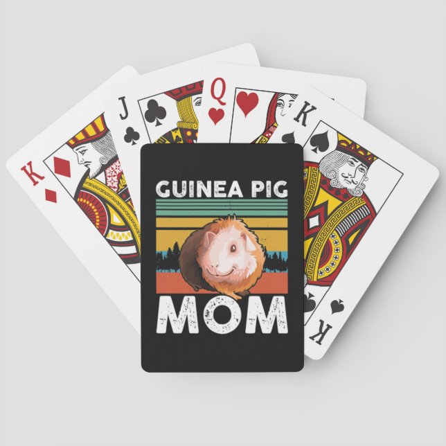 Guinea Pig Mom Poker Cards (Back)