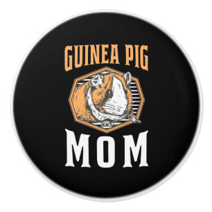 Guinea Pig Mommy Ceramic Knob