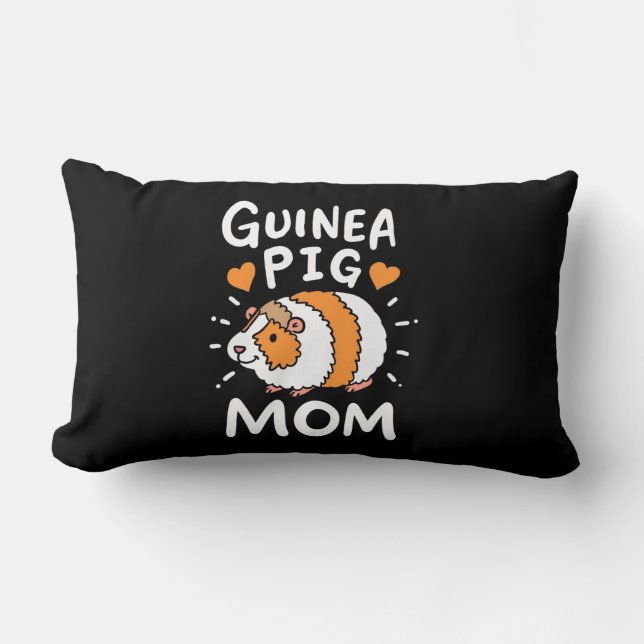 Guinea Pig Mother Lumbar Pillow (Front)