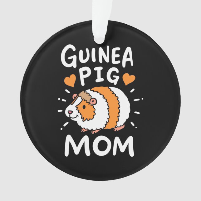 Guinea Pig Mother Ornament (Front)