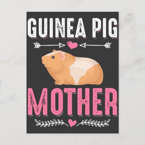 Guinea Pig Mother Rodent Pet Love Postcard