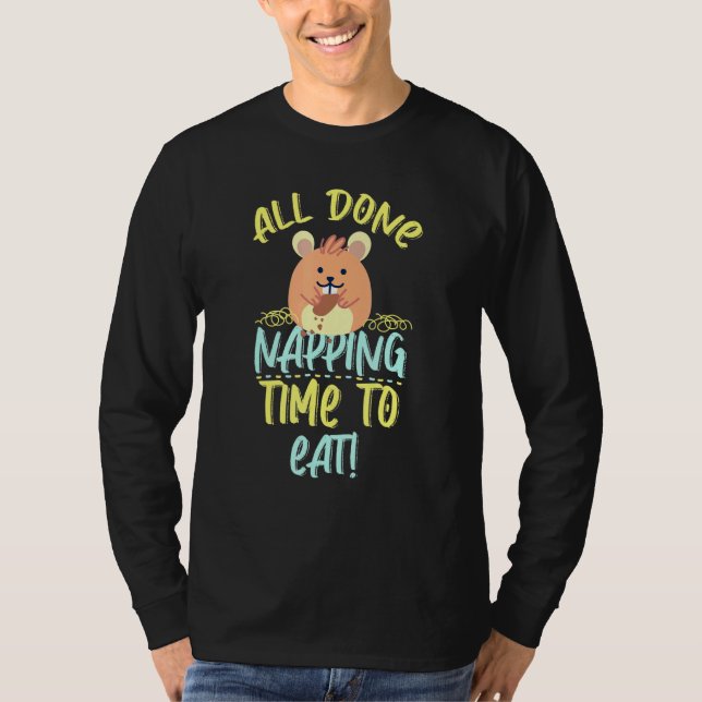 Guinea Pig Napping And Eating 1 T-Shirt (Front)