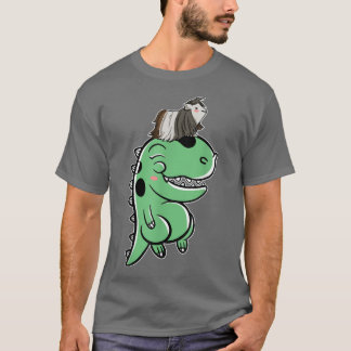 Guinea Pig On Dinosaur  Guinea Pig  T-Shirt