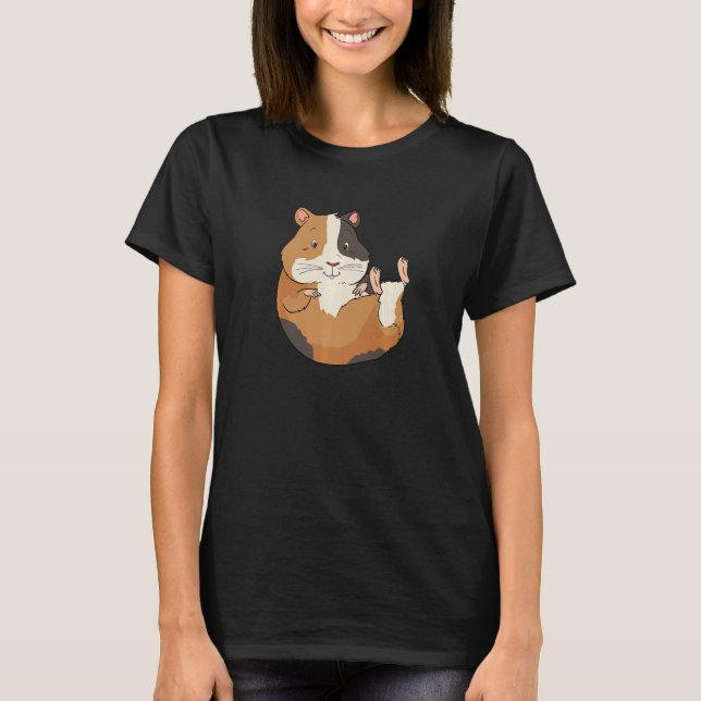 Guinea Pig On The Back Chills for Guinea Pig T-Shirt (Front)