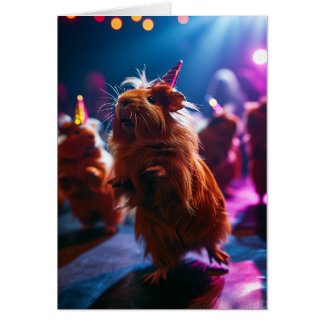 Guinea Pig Party Greetings Card