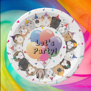 Guinea Pig Party Paper Plates