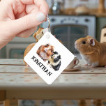 Guinea pig Personalized  Keychain<br><div class="desc">This design may be personalized by choosing the Edit Design option. You may also transfer onto other items. Contact me at colorflowcreations@gmail.com or use the chat option at the top of the page if you wish to have this design on another product or need assistance with this design. See more...</div>