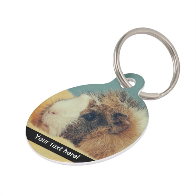 Guinea pig pet name tag (Side)