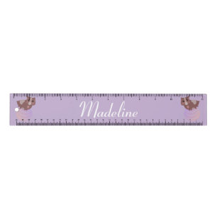 Guinea Pig Pet Purple Name Ruler