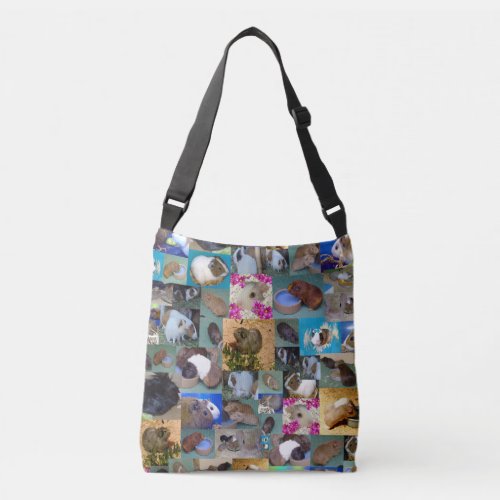 Guinea Pig Photo Collage Crossbody Bag