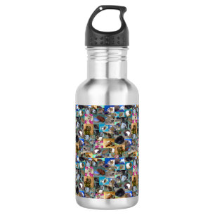 Guinea Pig Photo Collage, Water Bottle