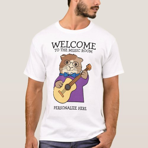 Guinea Pig Playing Guitar T_Shirt