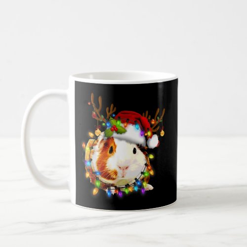 Guinea Pig Reindeer Lights Pajama Coffee Mug