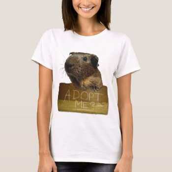 Guinea Pig Rescue Adoption T-shirt by GuineaPigManual at Zazzle