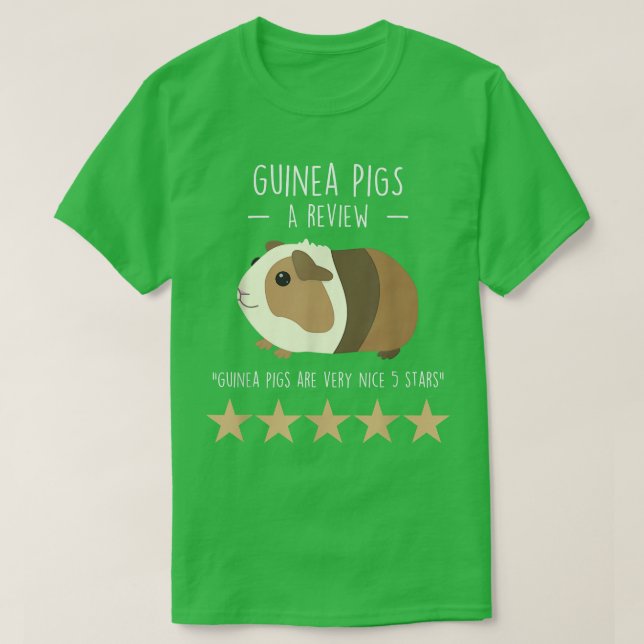 Guinea Pig Review, Funny Cute Pet Animal Lover Mom T-Shirt (Design Front)