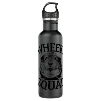 Guinea Pig s Wheek Squad Cute Funny Guinea Pig Shi Stainless Steel Water Bottle