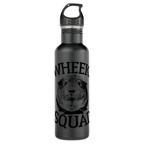 Guinea Pig s Wheek Squad Cute Funny Guinea Pig Shi Stainless Steel Water Bottle