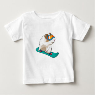 Guinea pig Snowboarder Snowboard Baby T-Shirt