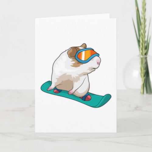 Guinea pig Snowboarder Snowboard Card