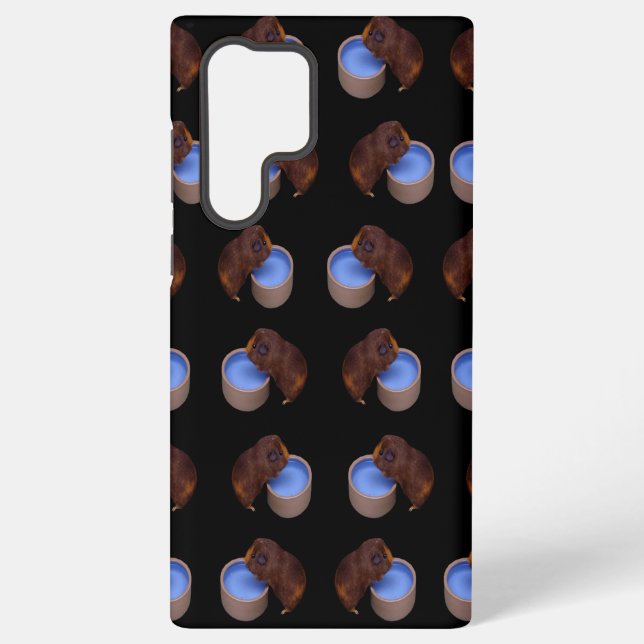 Guinea Pig Standing Drinking, Samsung Galaxy Case (Back)