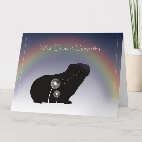 Guinea Pig Sympathy Card