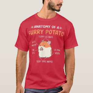 guinea pig t anatomy Of A Furry Potato Guinea Pig  T-Shirt