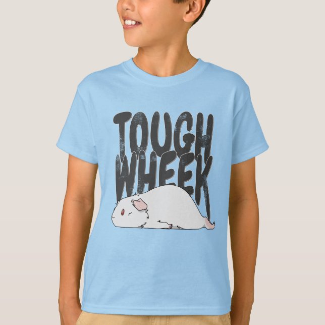 Guinea Pig Tough Wheek White Albino Guinea Pig T-Shirt (Front)