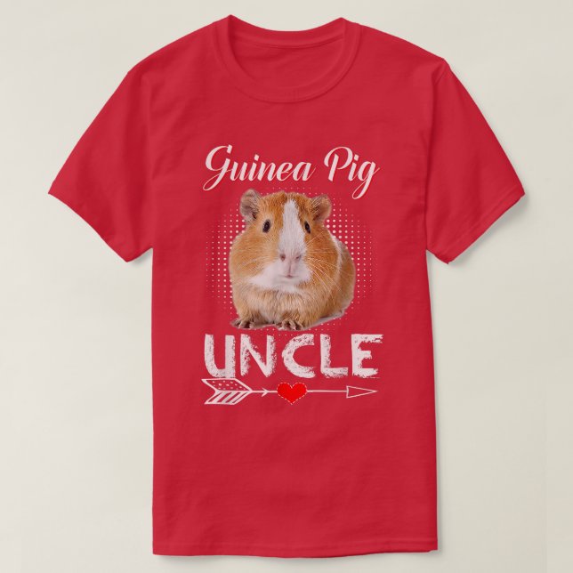 Guinea Pig Uncle Costume Clothing Cute Guinea Pig  T-Shirt (Design Front)