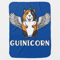 Guinea Pig Unicorn Cute Cavy Pet Baby Blanket