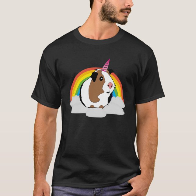 Guinea Pig Unicorn  Cute Guinea Pig T-Shirt (Front)