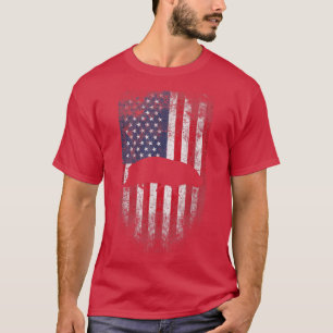Guinea Pig USA American Flag 4th of July T-Shirt