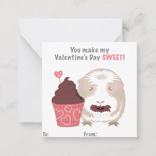 Guinea Pig Valentines Card