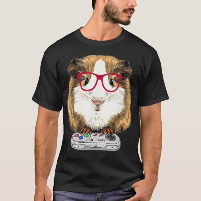 Guinea pig Video Game Wildlife Animal Gift Guinea T-Shirt (Front)