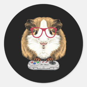 Guinea Pig Video Game Wildlife Animal Guinea Pig G Classic Round Sticker
