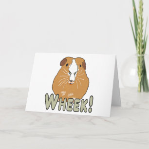 Guinea Pig Wheek Card